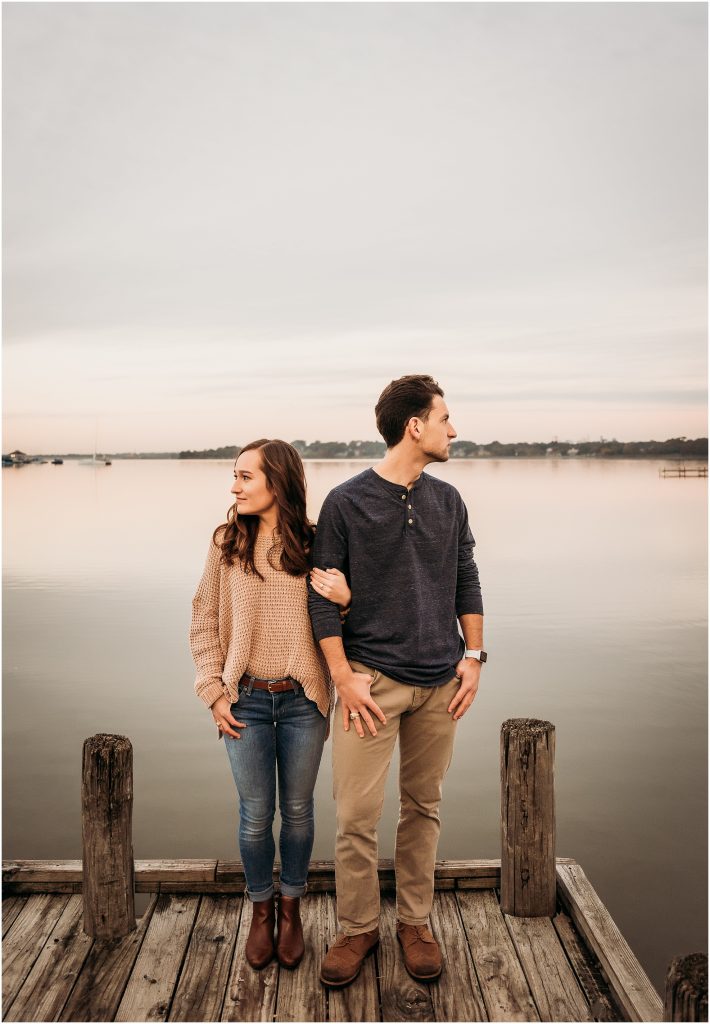 Sunrise White Rock Lake Engagement Session by Wedding Photographer in Dallas Kyrsten Ashlay Photography
