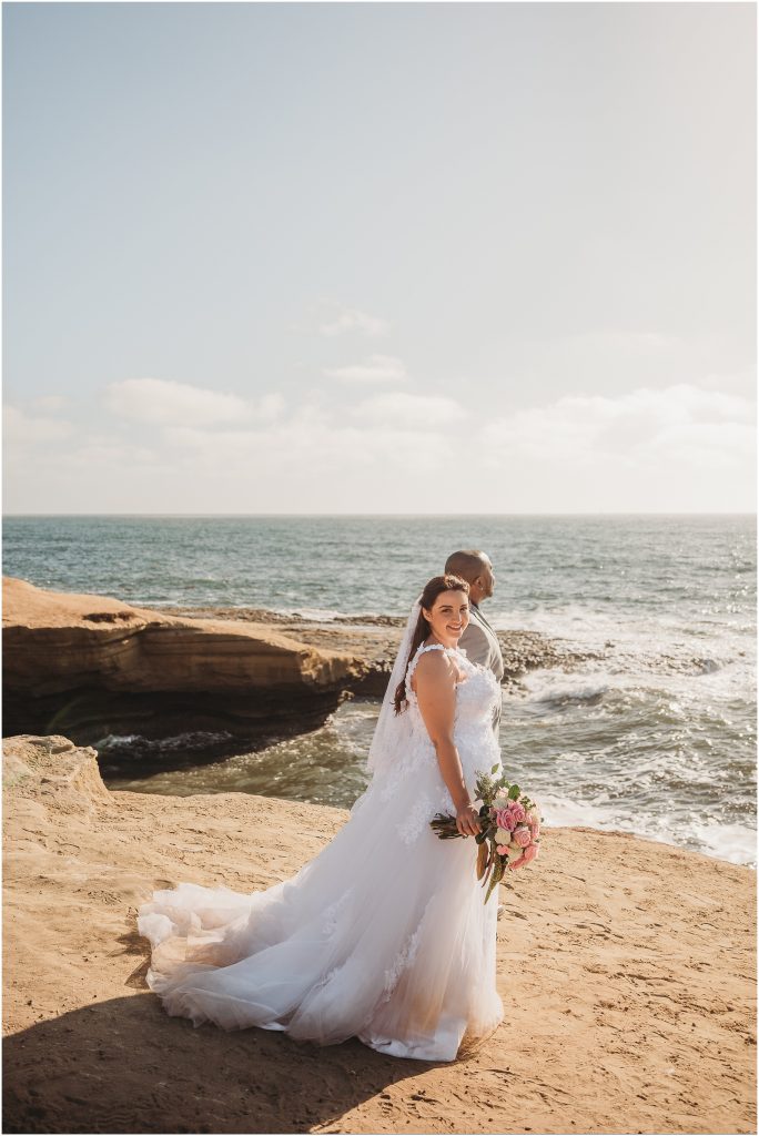 Sunset Cliffs, San Diego Elopement by Dallas based Destination Wedding Photographer 