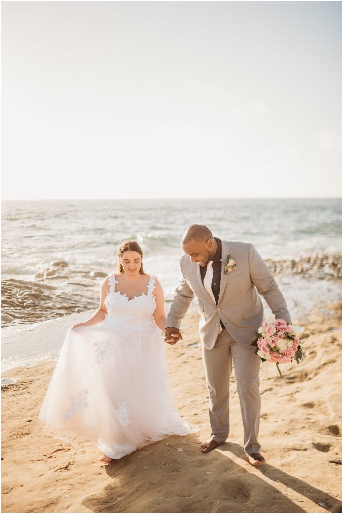 Sunset Cliffs, San Diego Elopement by Dallas based Destination Wedding Photographer 
