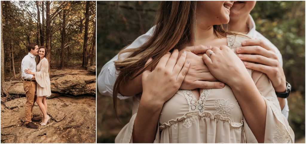 Flower Mound, Texas engagement photography at Stone Creek Park by Kyrsten Ashlay Photography