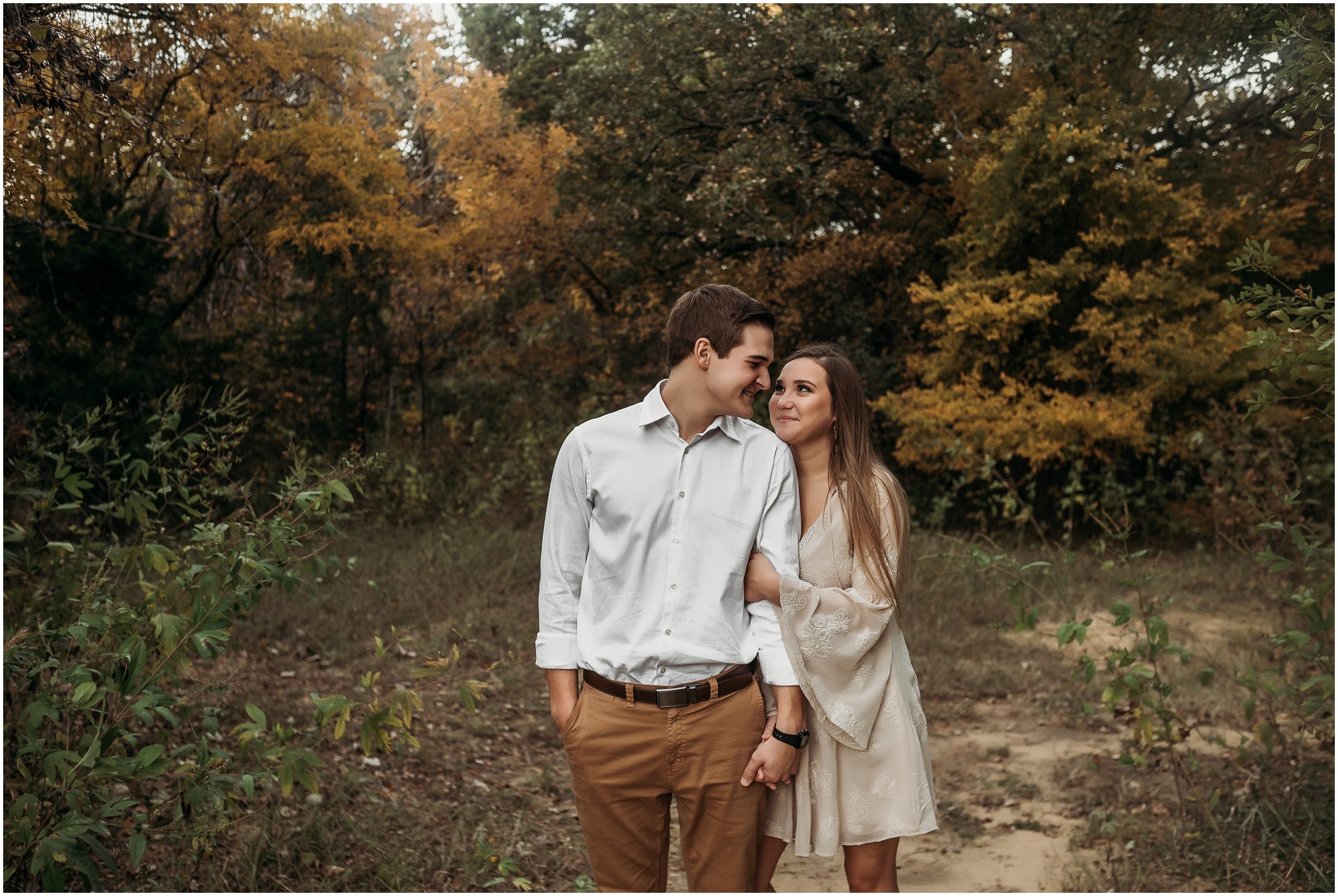 Flower Mound, Texas engagement photography at Stone Creek Park by Kyrsten Ashlay Photography