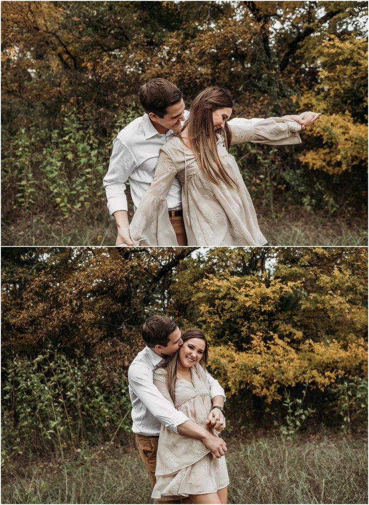Flower Mound, Texas engagement photography at Stone Creek Park by Kyrsten Ashlay Photography