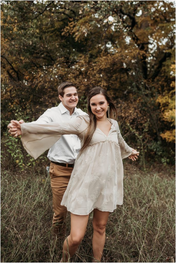 Flower Mound, Texas engagement photography at Stone Creek Park by Kyrsten Ashlay Photography