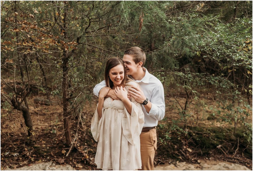 Flower Mound, Texas engagement photography at Stone Creek Park by Kyrsten Ashlay Photography