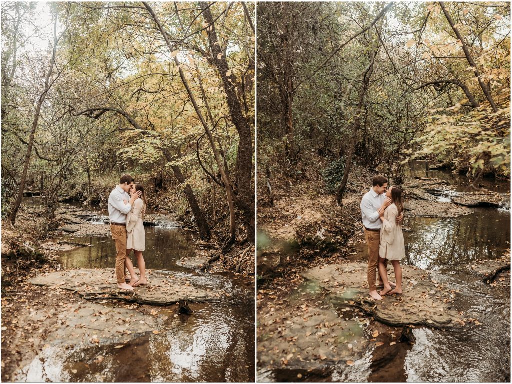 Flower Mound, Texas engagement photography at Stone Creek Park by Kyrsten Ashlay Photography