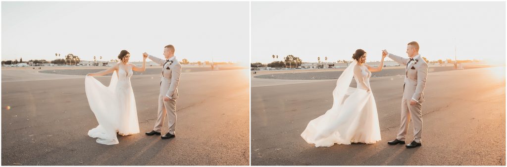 Hangar 21 Wedding in Fullerton, CA by Kyrsten Ashlay Photography
