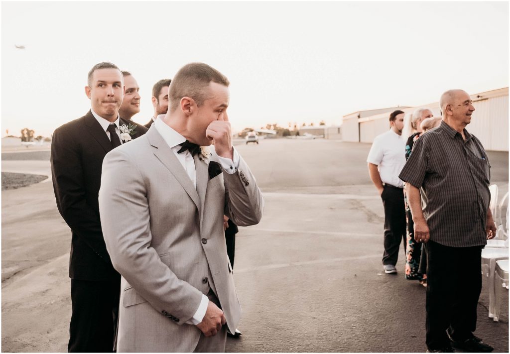 Hangar 21 Wedding in Fullerton, CA by Kyrsten Ashlay Photography