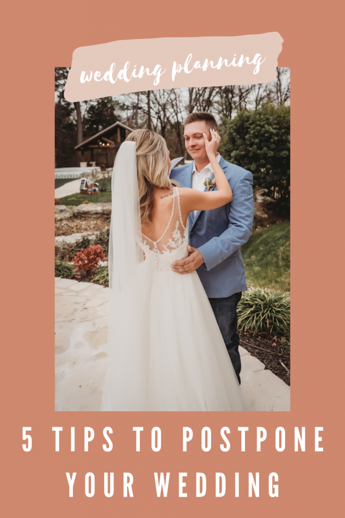 tips to postpone your wedding