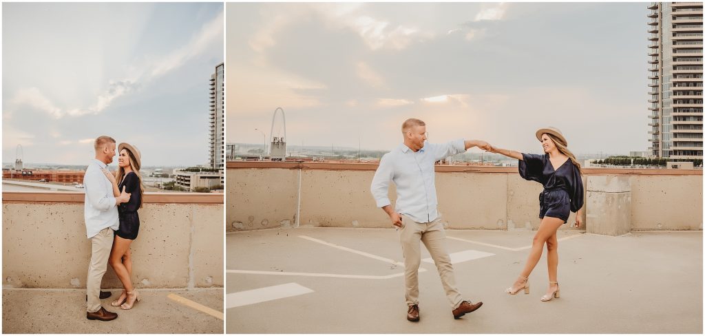 Downtown Dallas Engagement Photos by Dallas Wedding Photographer Kyrsten Ashlay Photography