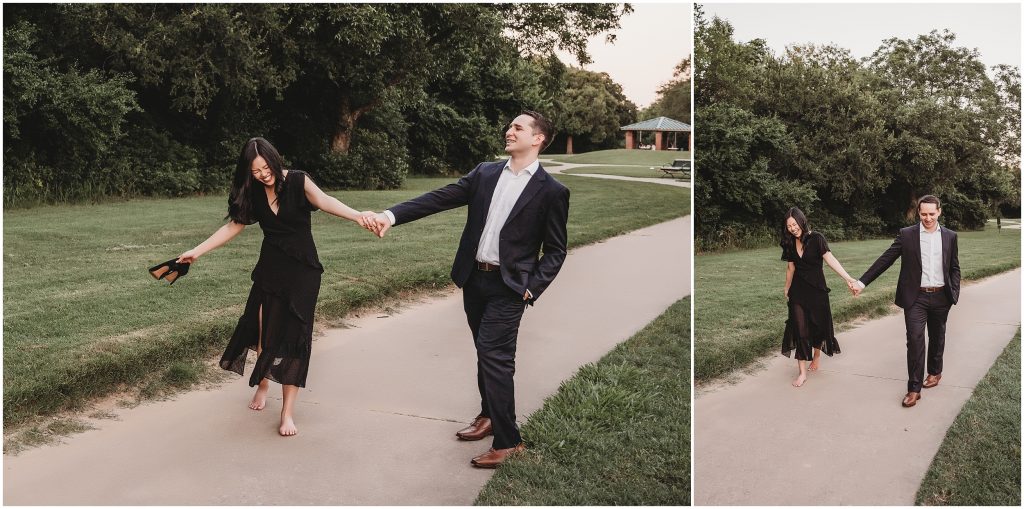 Stone Creek Park Engagement Photos by Dallas Wedding Photographer Kyrsten Ashlay Photography 