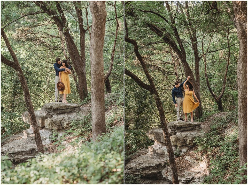 Pranther Park & Downtown Dallas Engagement Photos by Kyrsten Ashlay Photography Dallas Wedding Photographer