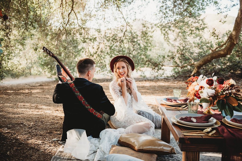 Intimate Boho Winter Elopement