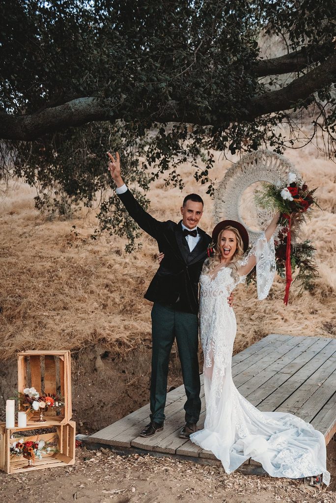 Intimate Boho Winter Elopement
