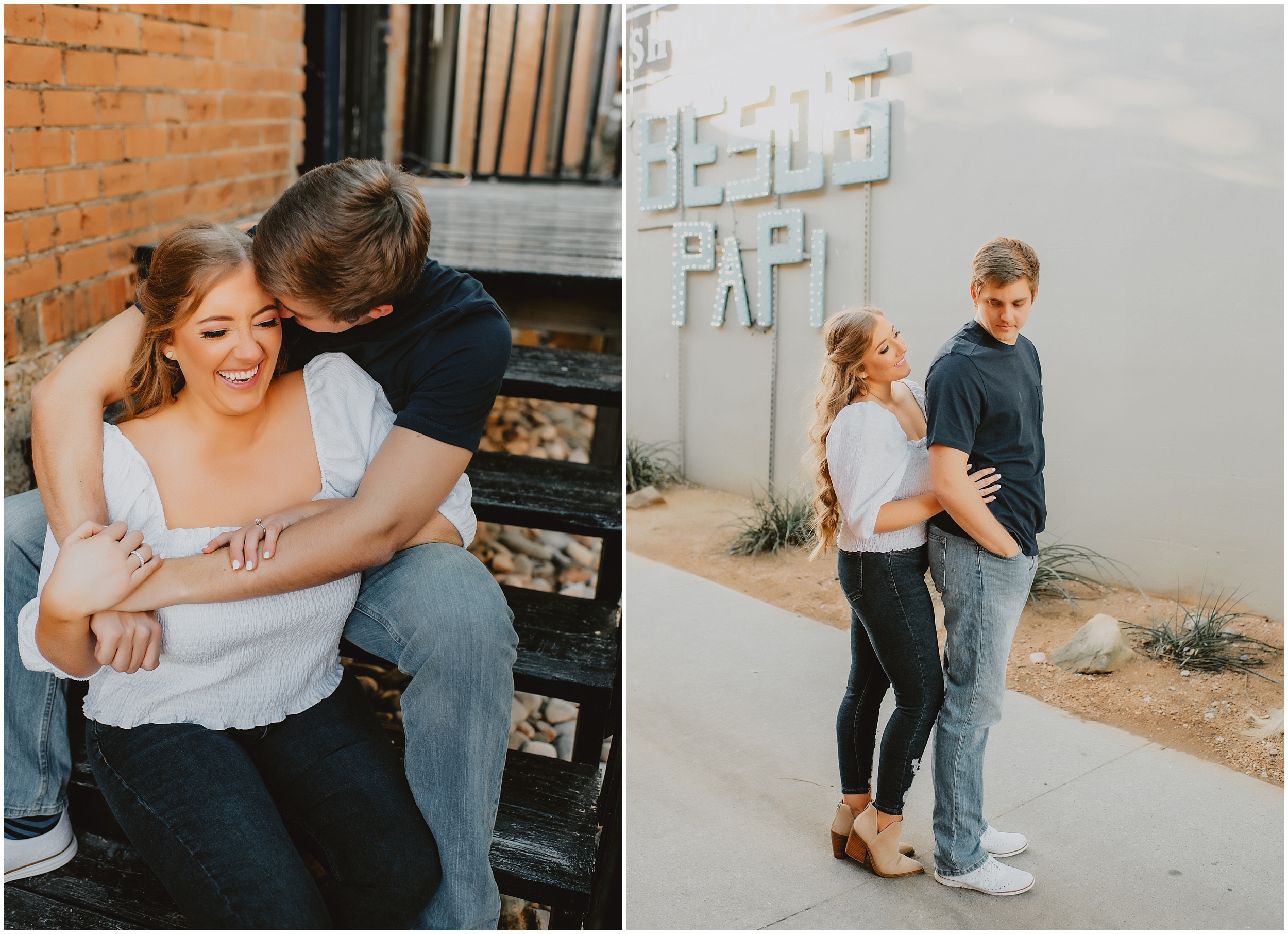 Bishop Arts District Engagement Photos by Dallas Wedding Photographer