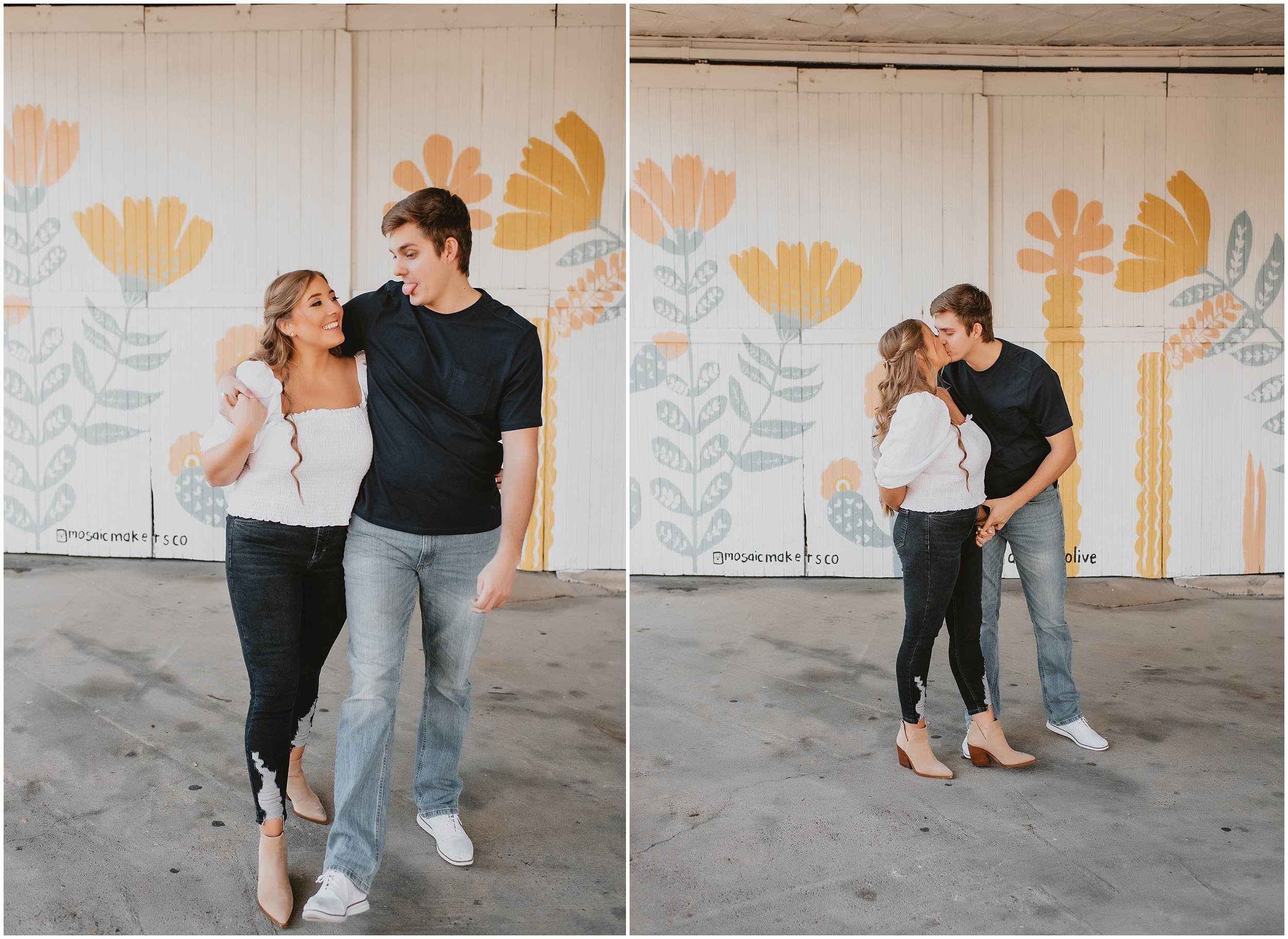 Bishop Arts District Engagement Photos by Dallas Wedding Photographer
