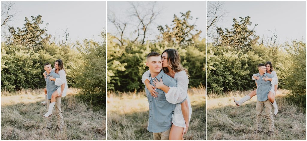 Spring White Rock Lake Engagement Photos by Dallas Wedding Photographer