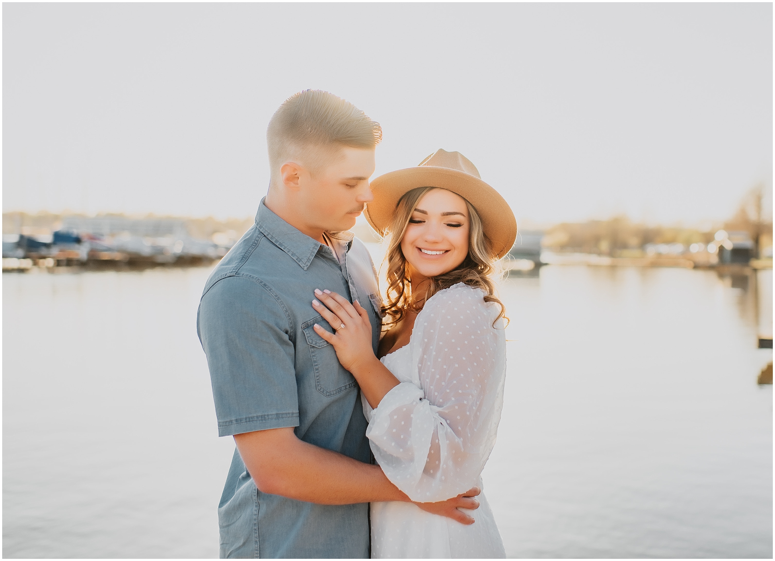 Spring White Rock Lake Engagement Photos by Dallas Wedding Photographer