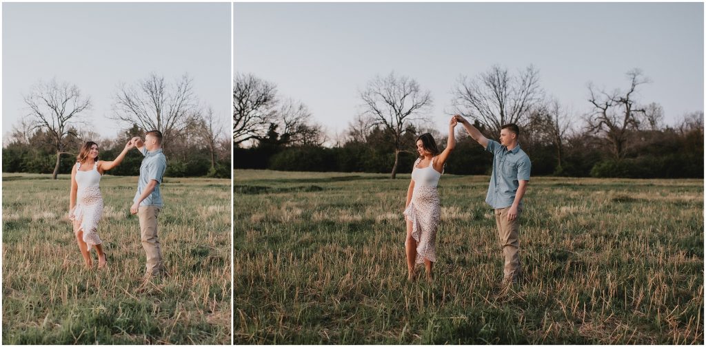 Spring White Rock Lake Engagement Photos by Dallas Wedding Photographer