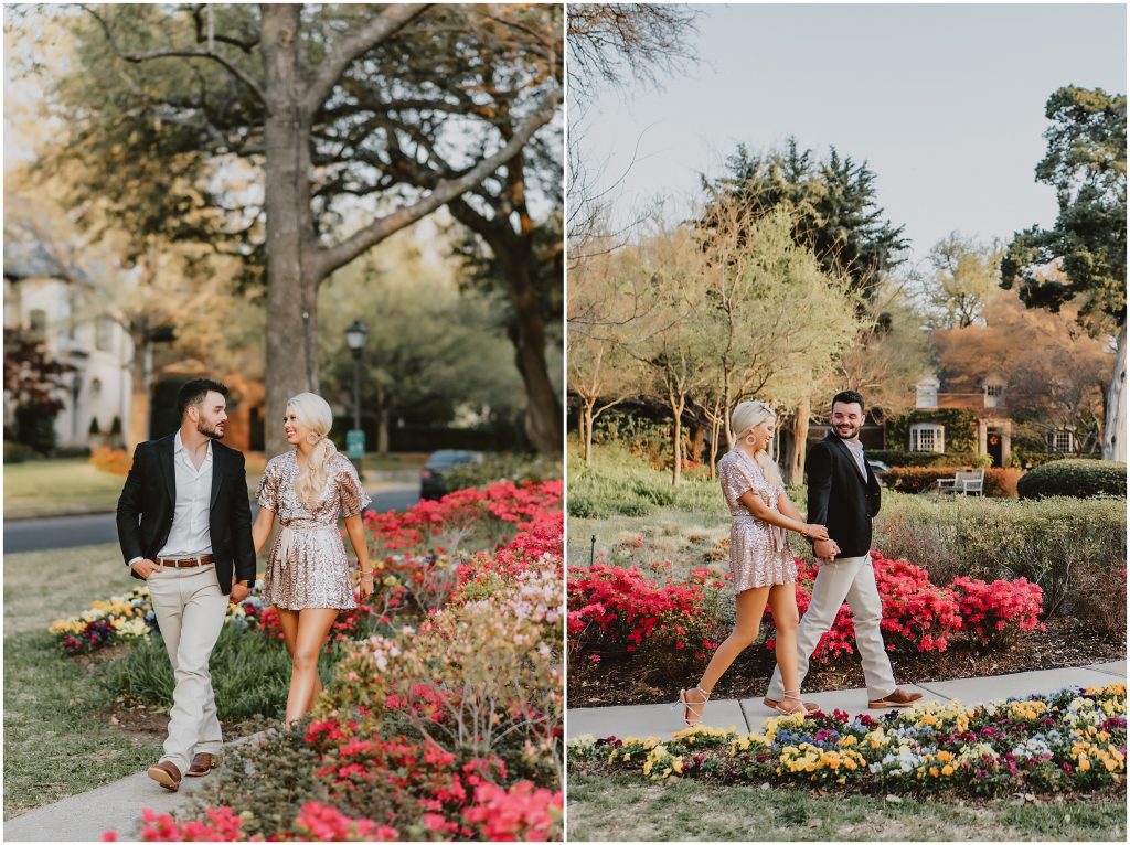 Spring Engagement Photos at Flippen Park by Dallas Wedding Photography
