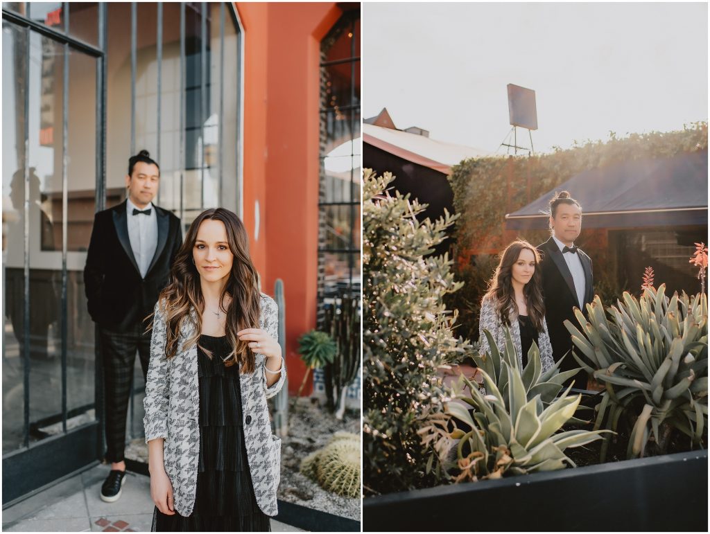 Downtown LA Engagement Photos by Los Angeles Wedding Photographer