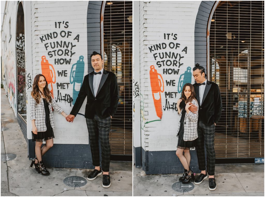 Downtown LA Engagement Photos by Los Angeles Wedding Photographer