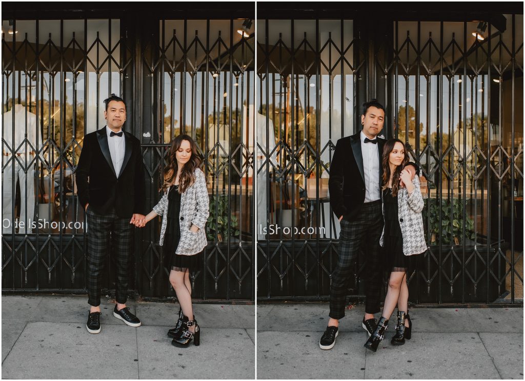 Downtown LA Engagement Photos by Los Angeles Wedding Photographer