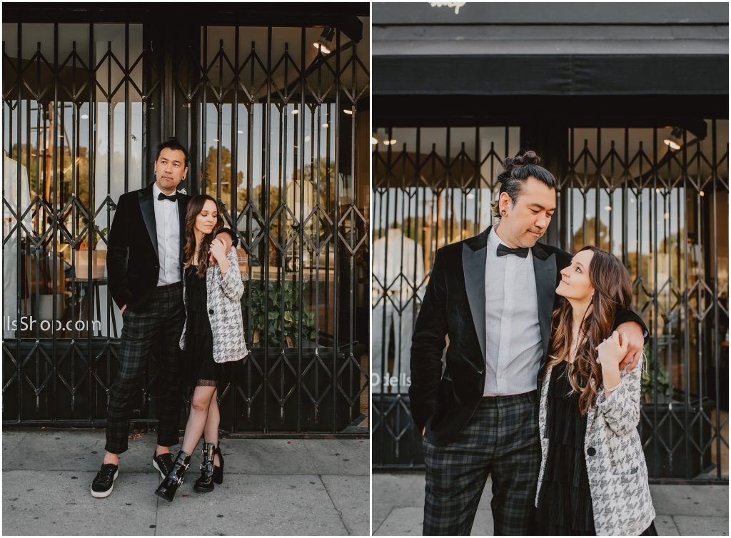 Downtown LA Engagement Photos by Los Angeles Wedding Photographer