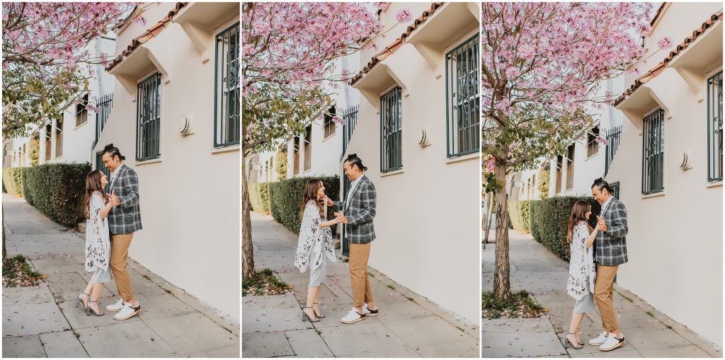 Downtown LA Engagement Photos by Los Angeles Wedding Photographer