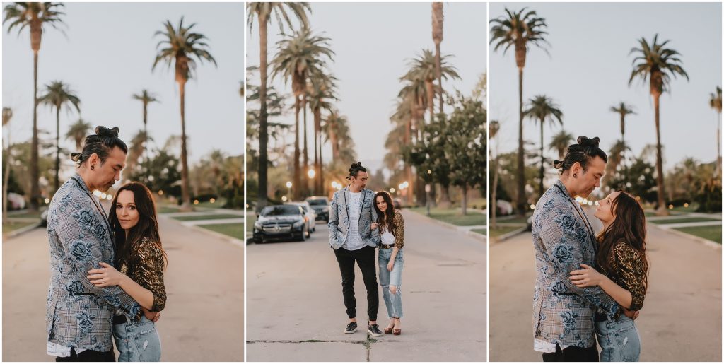 Downtown LA Engagement Photos by Los Angeles Wedding Photographer