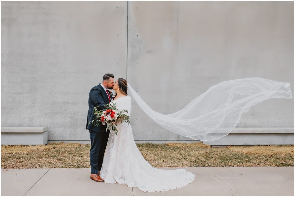 Romantic Winter Fort Worth Wedding at Ashton Depot by DFW Wedding Photographer