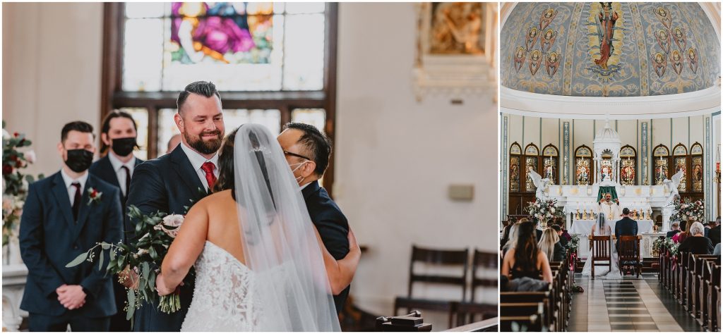 Romantic Winter Fort Worth Wedding at Ashton Depot by DFW Wedding Photographer