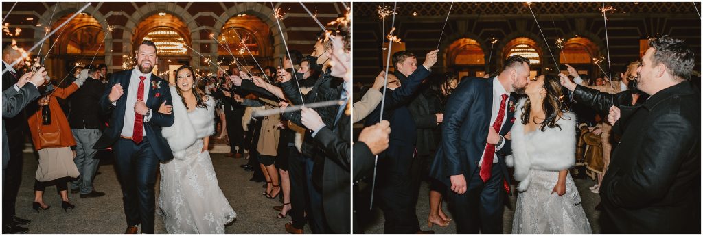 Romantic Winter Fort Worth Wedding at Ashton Depot by DFW Wedding Photographer