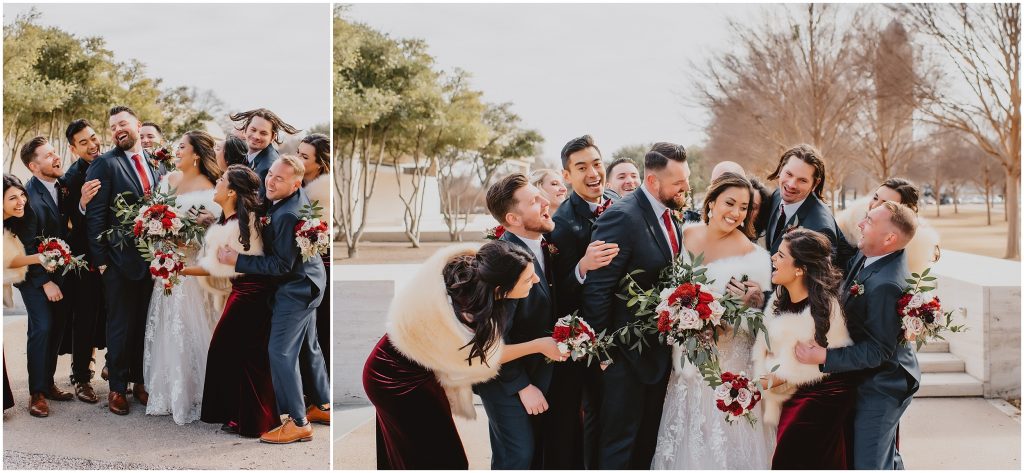 Romantic Winter Fort Worth Wedding at Ashton Depot by DFW Wedding Photographer