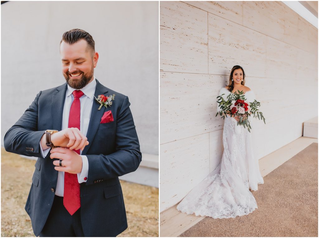 Romantic Winter Fort Worth Wedding at Ashton Depot by DFW Wedding Photographer