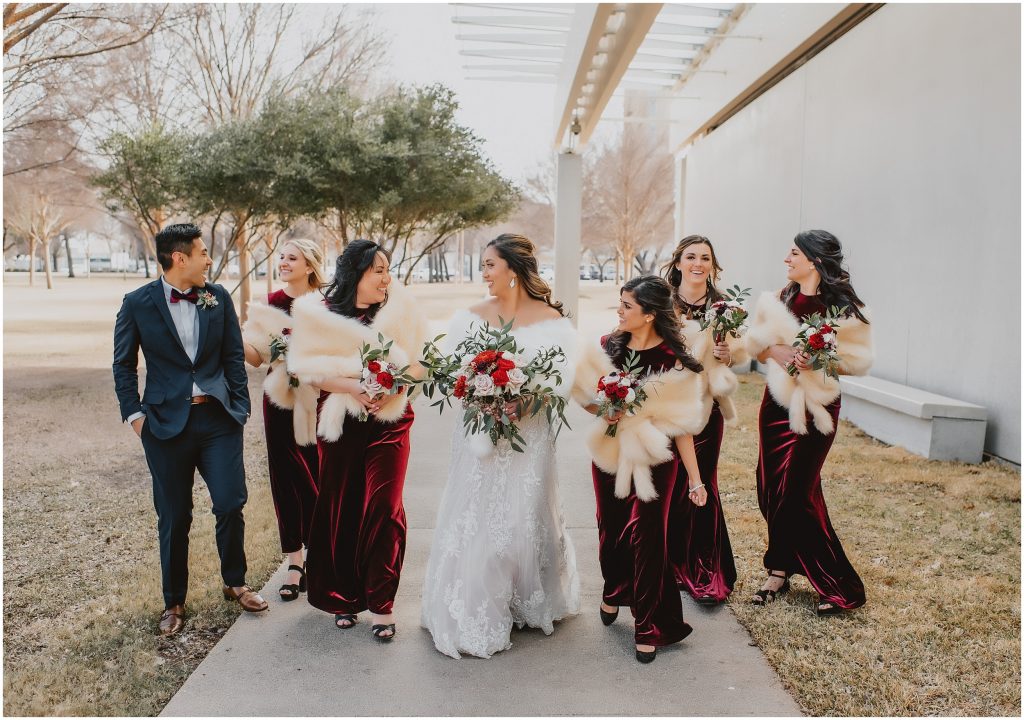 Romantic Winter Fort Worth Wedding at Ashton Depot by DFW Wedding Photographer