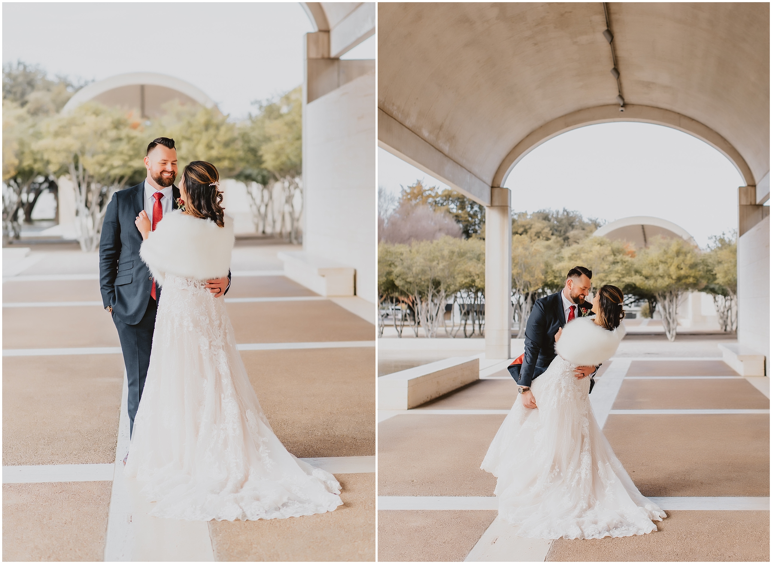 Romantic Winter Fort Worth Wedding at Ashton Depot by DFW Wedding Photographer