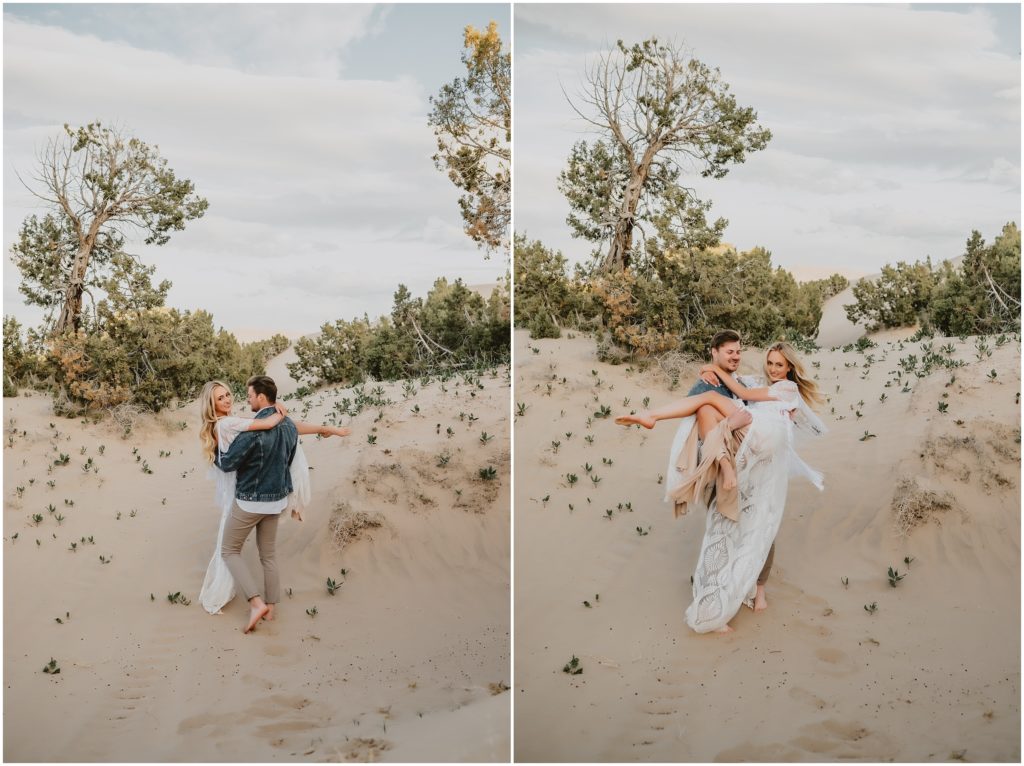 Little Sahara Utah Engagement Photos by Destination Wedding Photographer Kyrsten Ashlay Photography