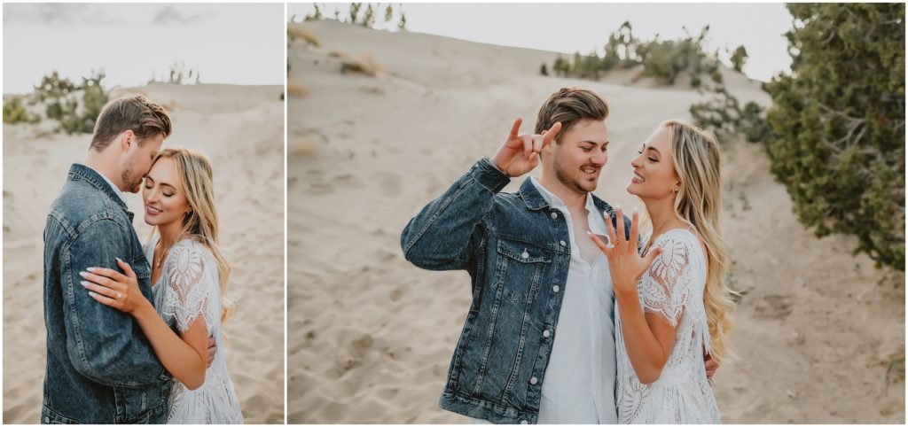 Little Sahara Utah Engagement Photos by Destination Wedding Photographer Kyrsten Ashlay Photography