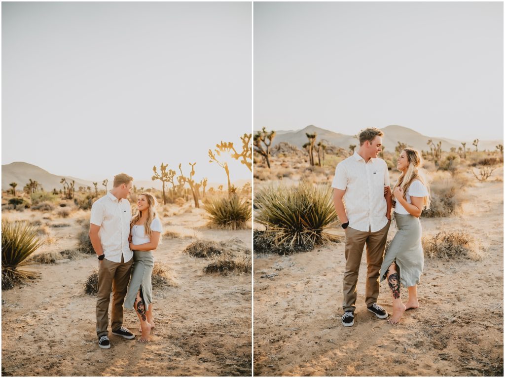 Playful Joshua Tree National Park Engagement Photos by California Wedidng Photographer Kyrsten Ashlay Photography