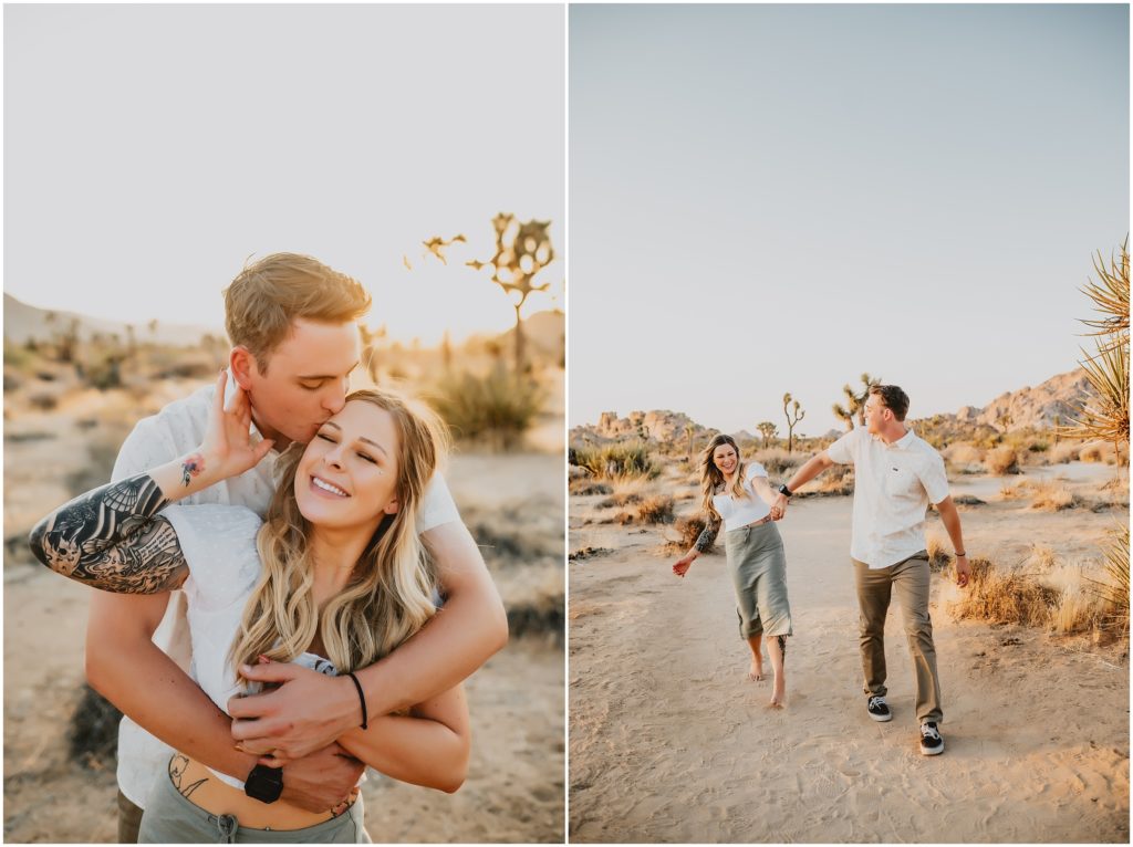 Playful Joshua Tree National Park Engagement Photos by California Wedidng Photographer Kyrsten Ashlay Photography
