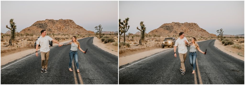 Playful Joshua Tree National Park Engagement Photos by California Wedidng Photographer Kyrsten Ashlay Photography