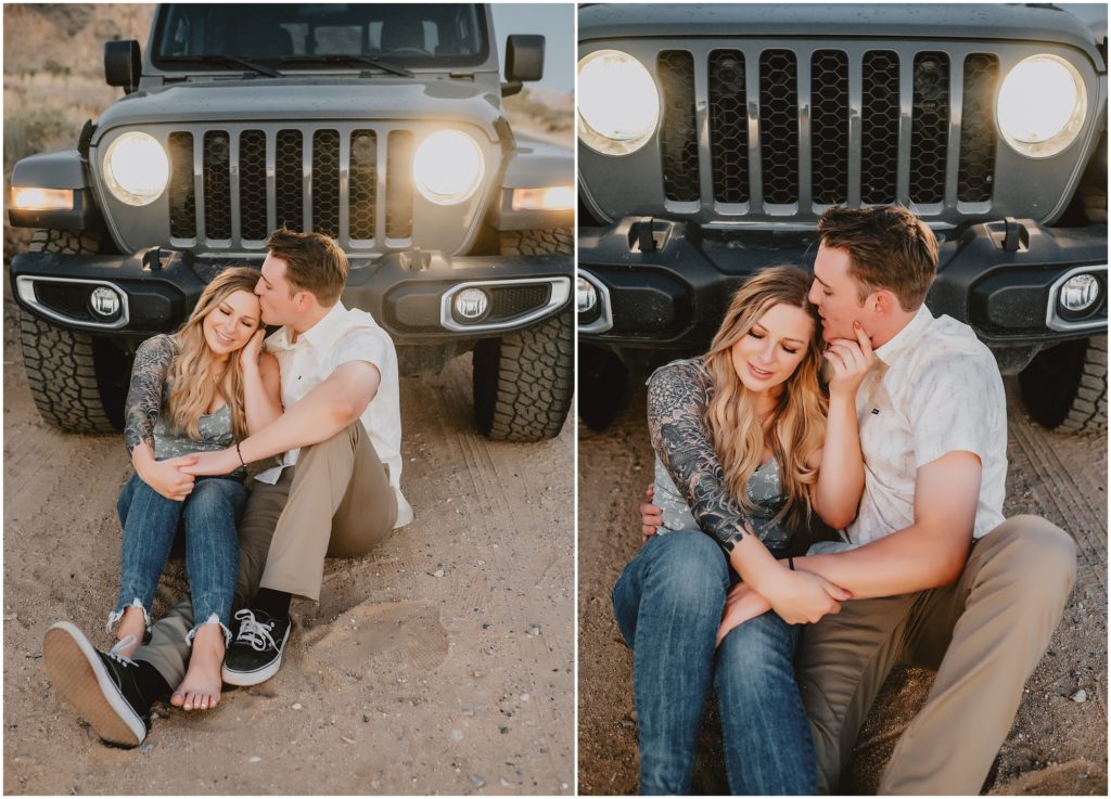 Playful Joshua Tree National Park Engagement Photos by California Wedidng Photographer Kyrsten Ashlay Photography