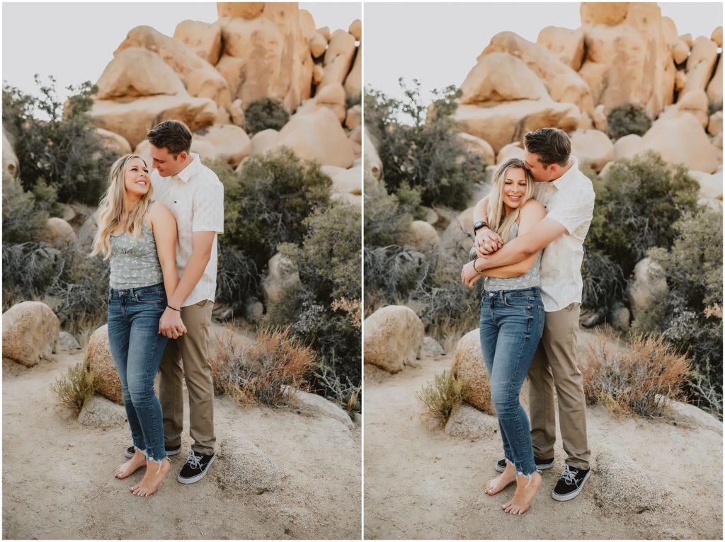 Playful Joshua Tree National Park Engagement Photos by California Wedidng Photographer Kyrsten Ashlay Photography