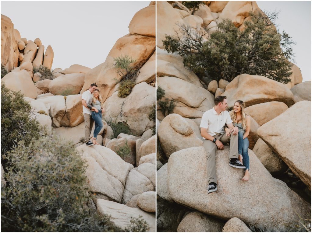 Playful Joshua Tree National Park Engagement Photos by California Wedidng Photographer Kyrsten Ashlay Photography