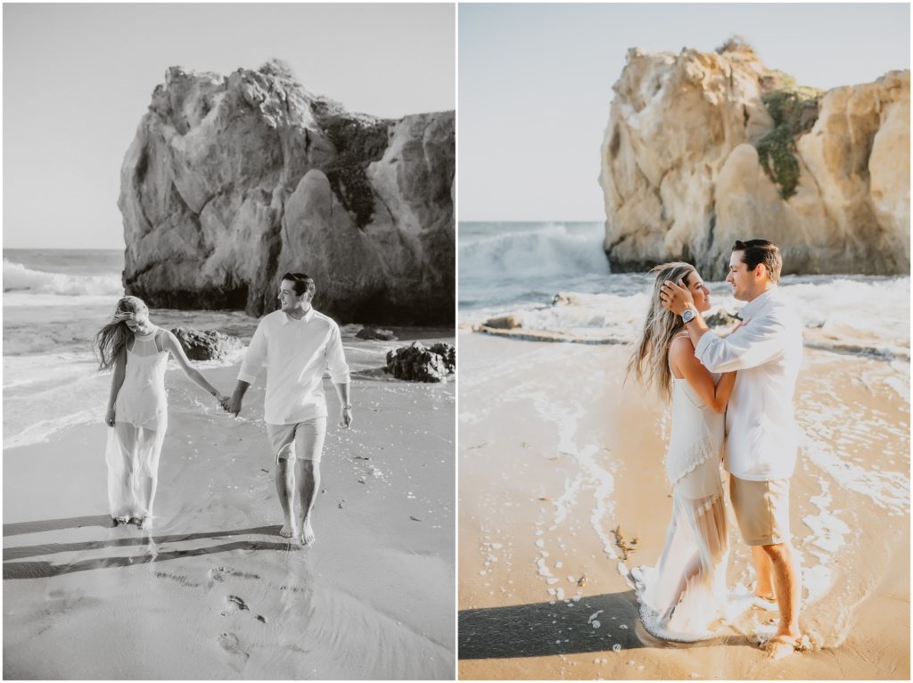 Summer El Matador Beach Malibu California Engagement Photos by Malibu Wedding Photographer Kyrsten Ashlay Photography