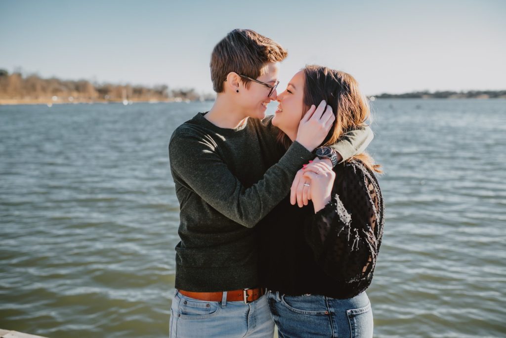 Surprise Wedding Proposal at White Rock Lake in Dallas by Dallas Wedding Photographer
