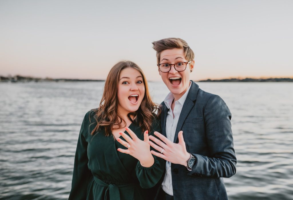 Surprise Wedding Proposal at White Rock Lake in Dallas by Dallas Wedding Photographer
