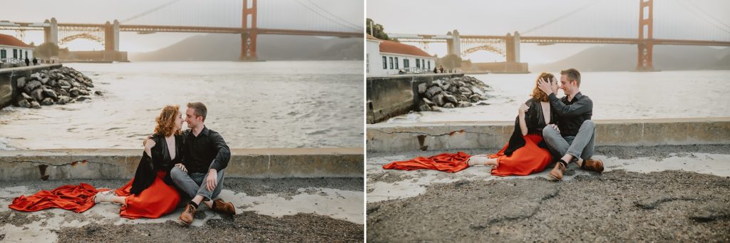 Crissy Field Engagement Session in San Francisco by Destination Wedding Photographer
