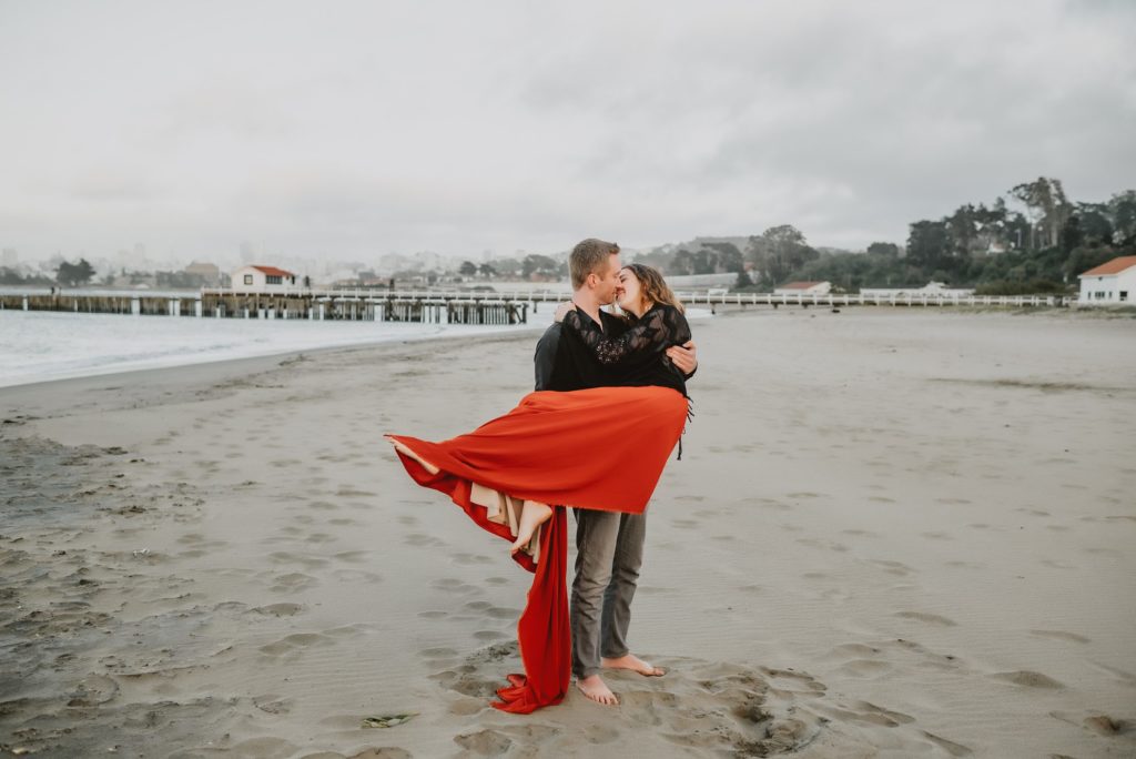 Crissy Field Engagement Session in San Francisco by Destination Wedding Photographer