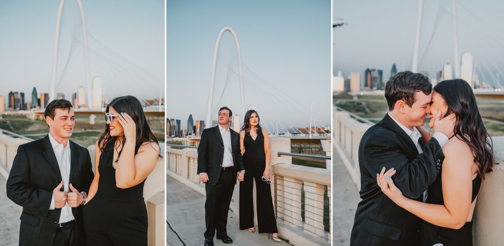 Margaret Hunt Hill Bridge Engagement Session in Dallas by Dallas Wedding Photographer